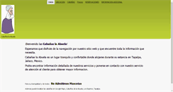 Desktop Screenshot of cabanaslabuela.com